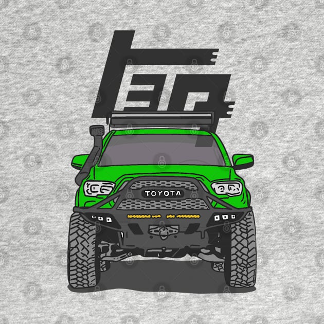 4Runner TRD Offroad adventures - Green Essential by 4x4 Sketch